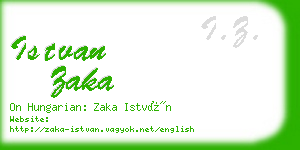 istvan zaka business card